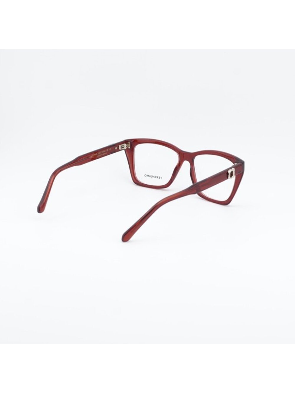 Salvatore Ferragamo SF3030E 616 Eyeglasses Transparent Red 54mm Square Frame - Picture 5 of 9